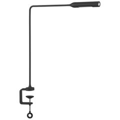 Lumina Flo Table Lamp with Clamp in Black Soft-Touch by Foster+Partners