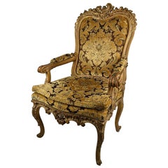 19th Century French Baroque Style Upholstered Armchair
