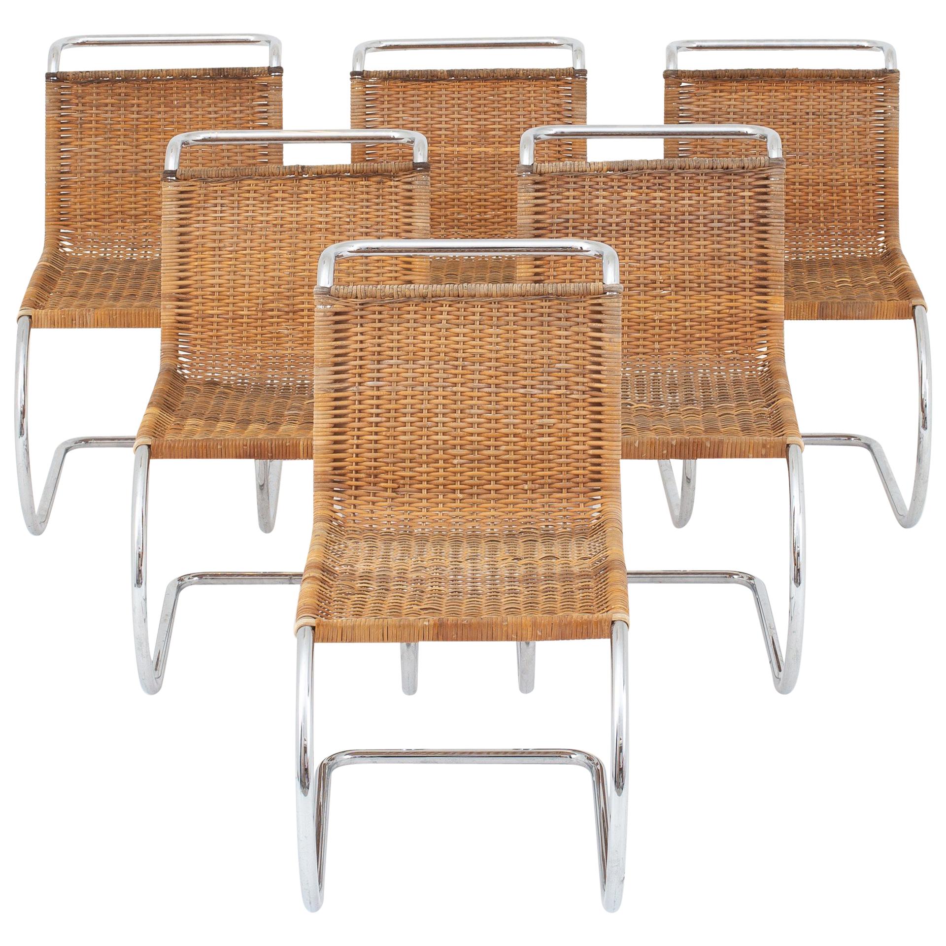 Set of Six Dining Chairs by Ludwig Mies van der Rohe