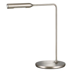 Lumina Flo Bedside Lamp in Brushed Nickel by Foster+Partners
