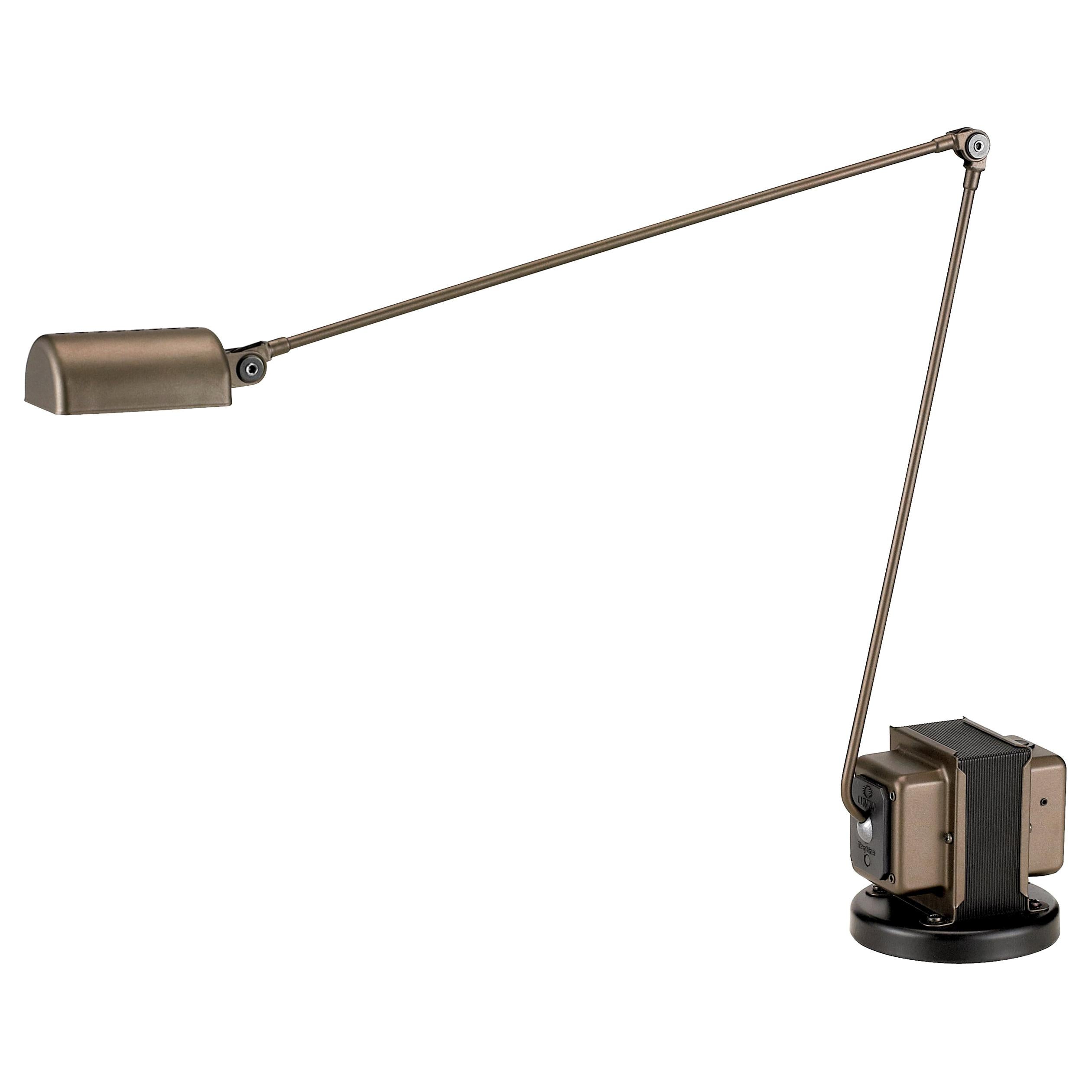 Lampe de bureau LED Lumina Daphine en peinture métallique bronze de Tommaso Cimini en vente