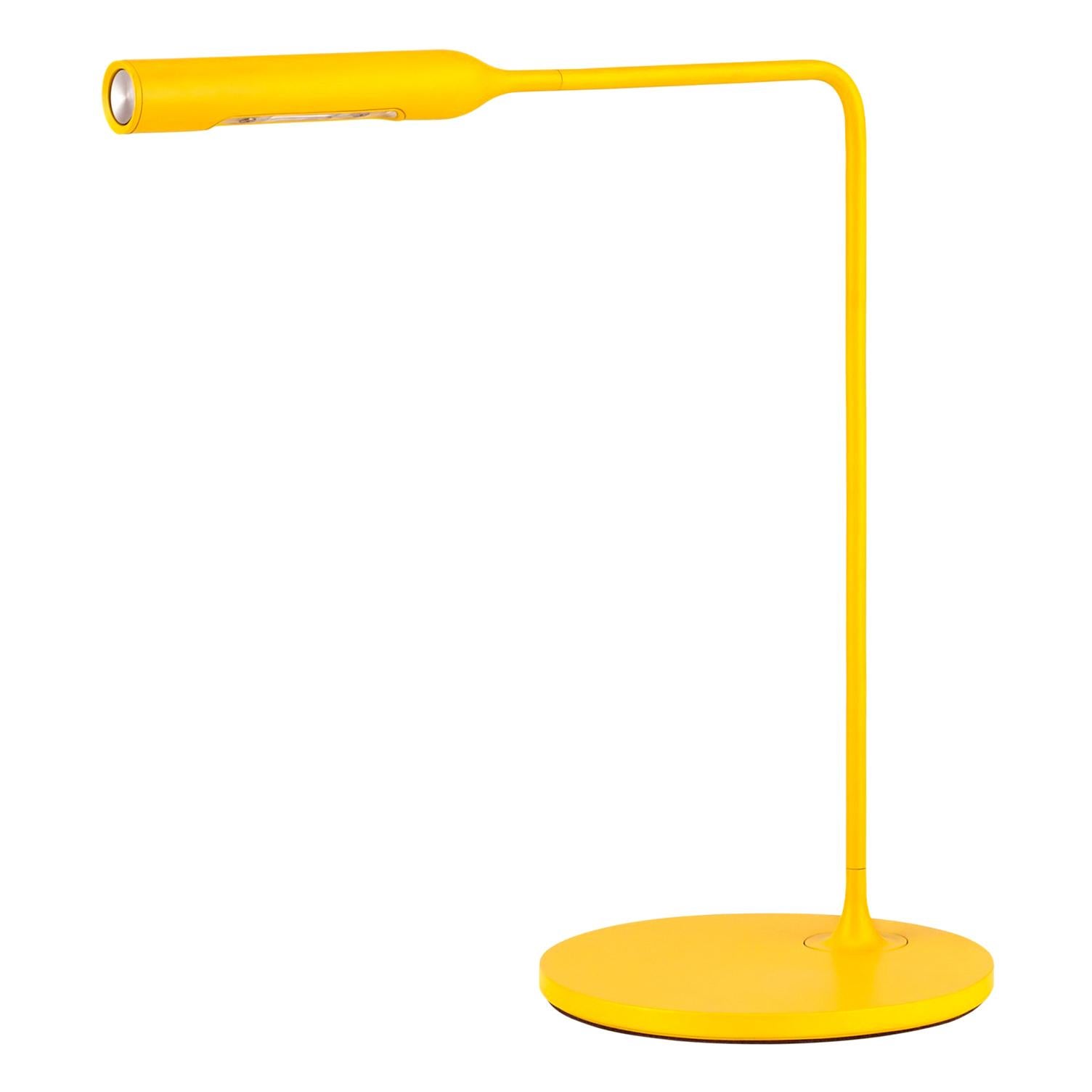 Lumina Flo Bedside Lamp in Matte Yellow by Foster+Partners For Sale