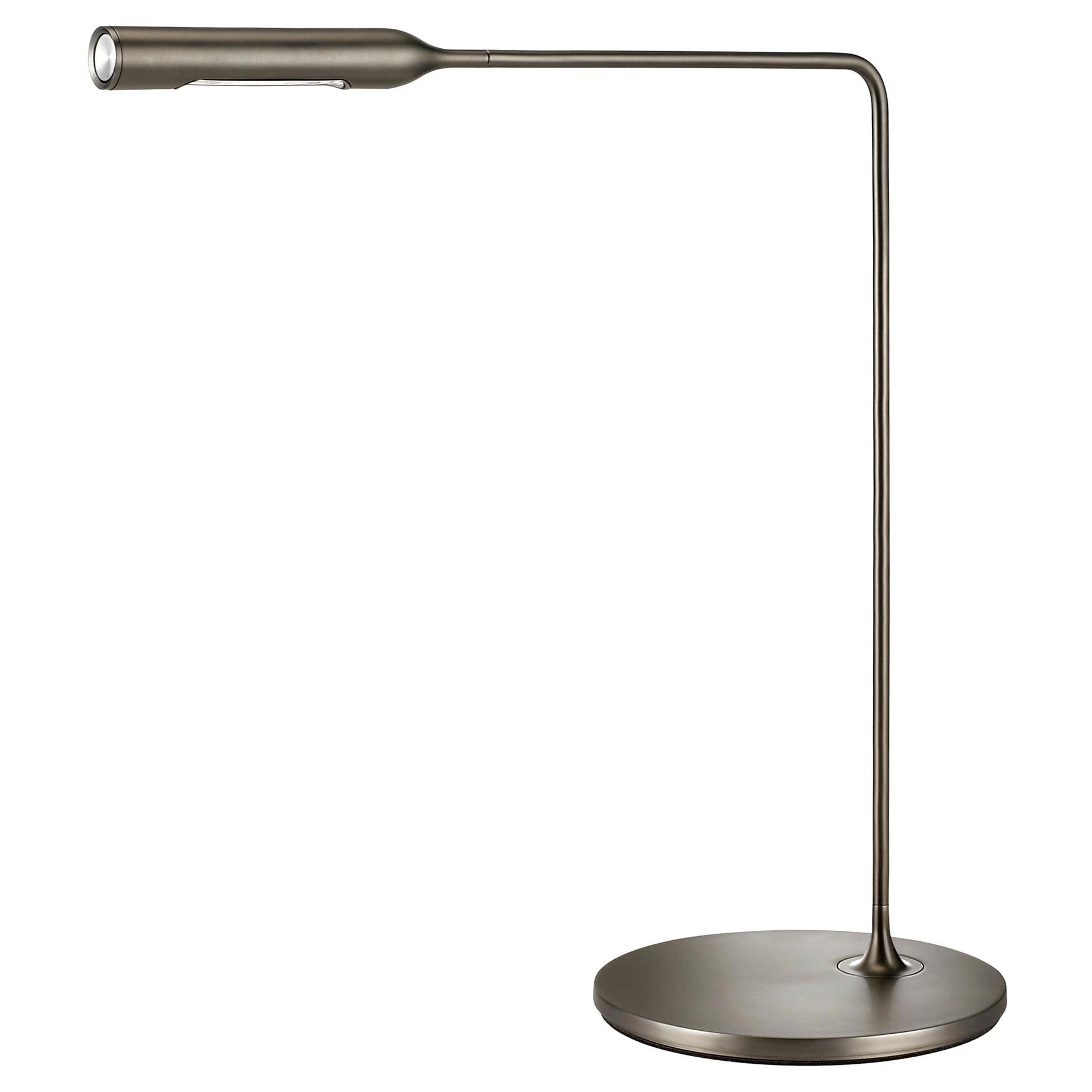 Lumina Flo Desk Lamp in Gunmetal by Foster+Partners For Sale