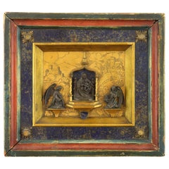 Antique "Madonna with Child and Angels". Italy, 15th-16th Centuries