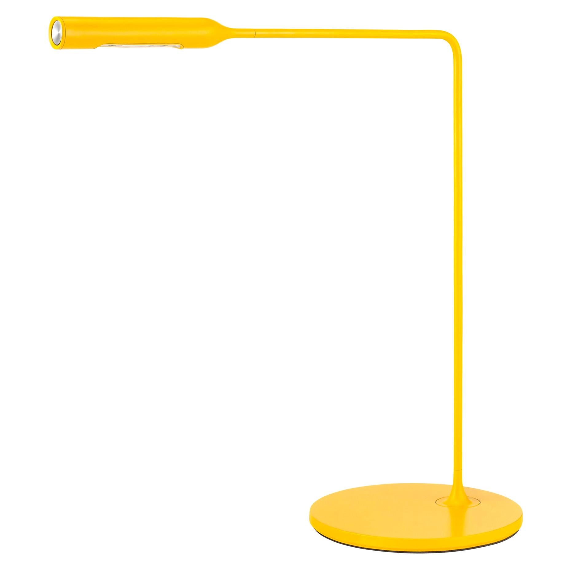 Lampe de bureau Lumina Flo en jaune mat par Foster+Partners