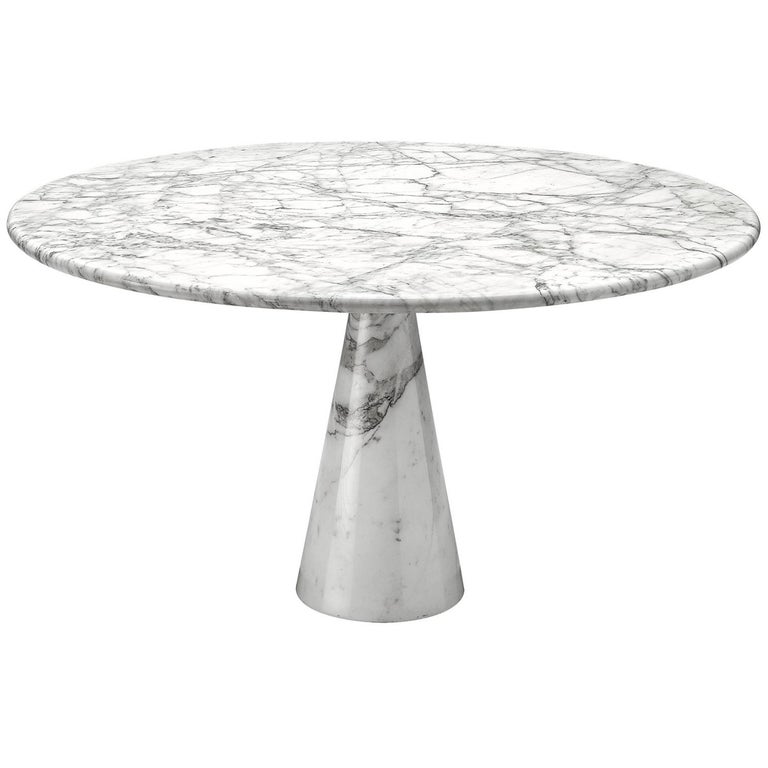 Angelo Mangiarotti Round Marble Table 1