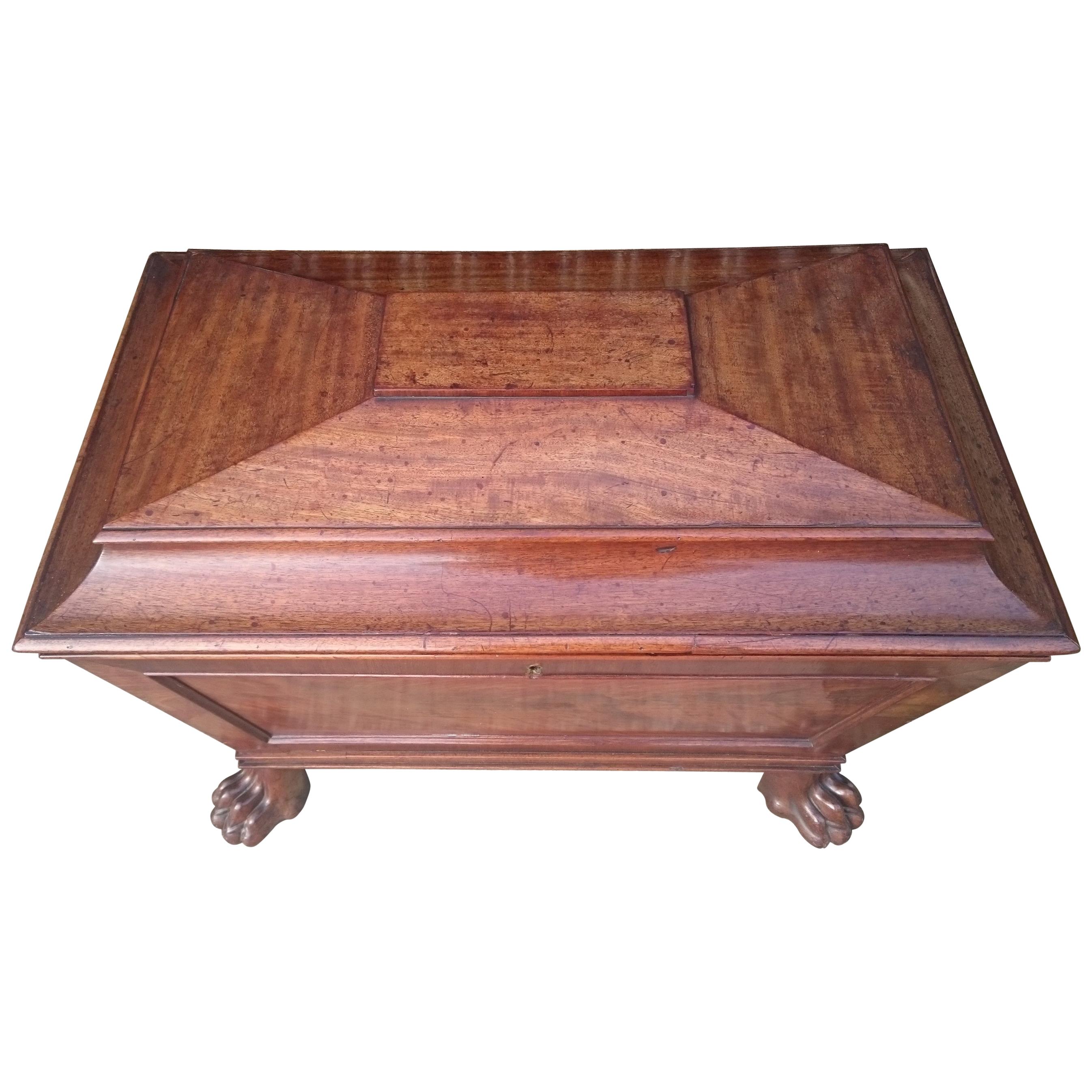 Early 19th Century Regency Mahogany Antique Wine Cooler For Sale