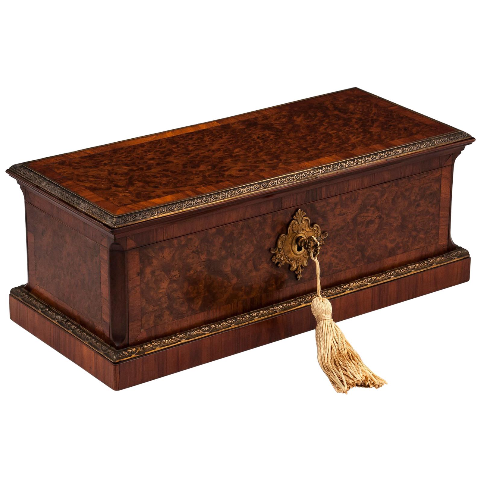 Antique Jewellery Glove Box by Peret, 19th Century For Sale