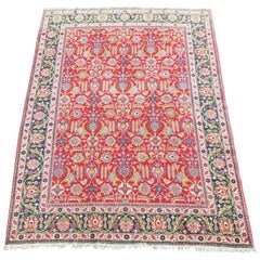 Tabriz Rug with Vibrant Colors and Much Apple Green Stylized Des 1920s-1930s