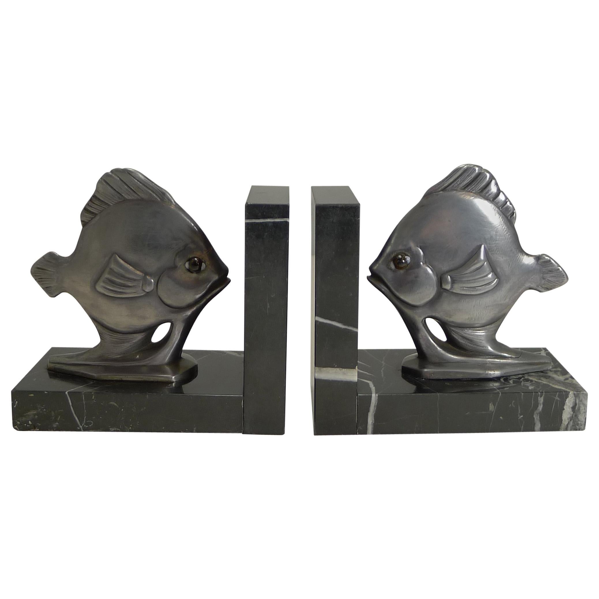 Pair of Art Deco Fish Bookends, circa 1930