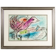 Marc Chagall Farblithographie ""La Baie"" 'Die Bucht'