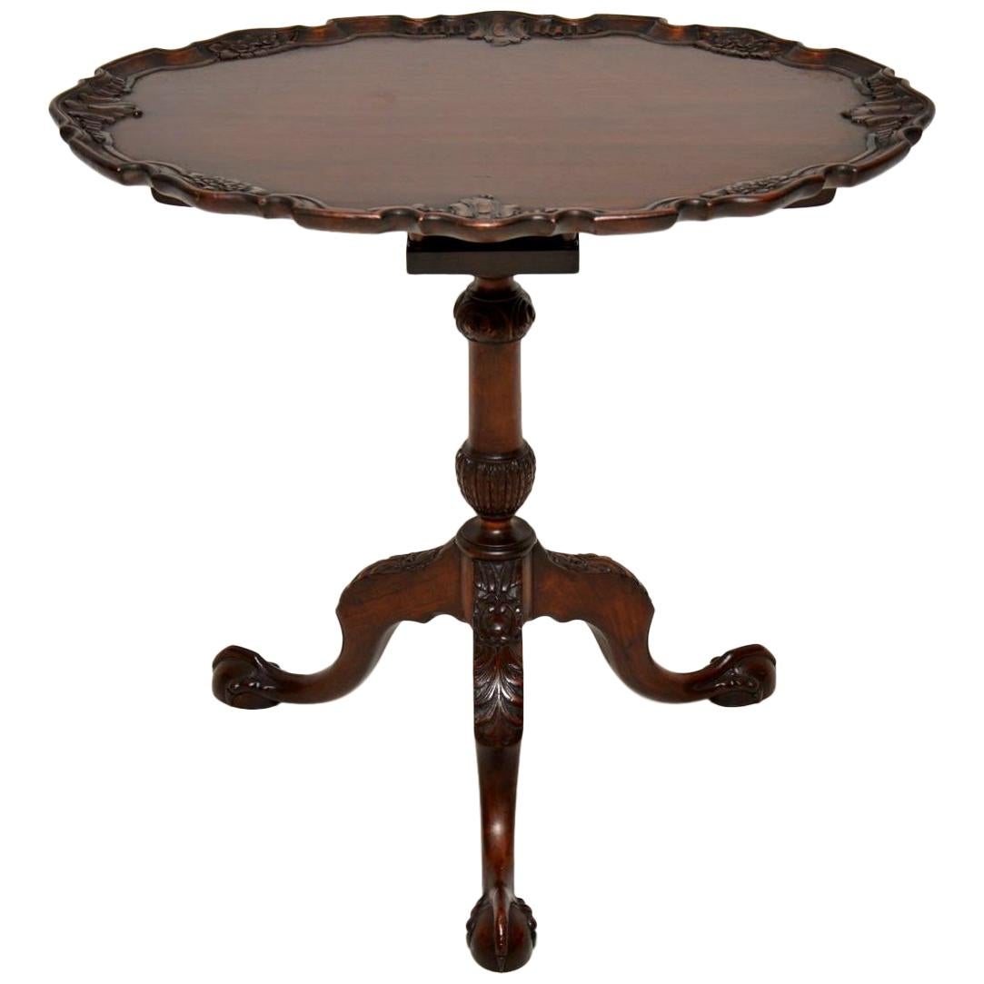 Antique Mahogany Flip Top Occasional Table