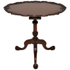Antique Mahogany Flip Top Occasional Table