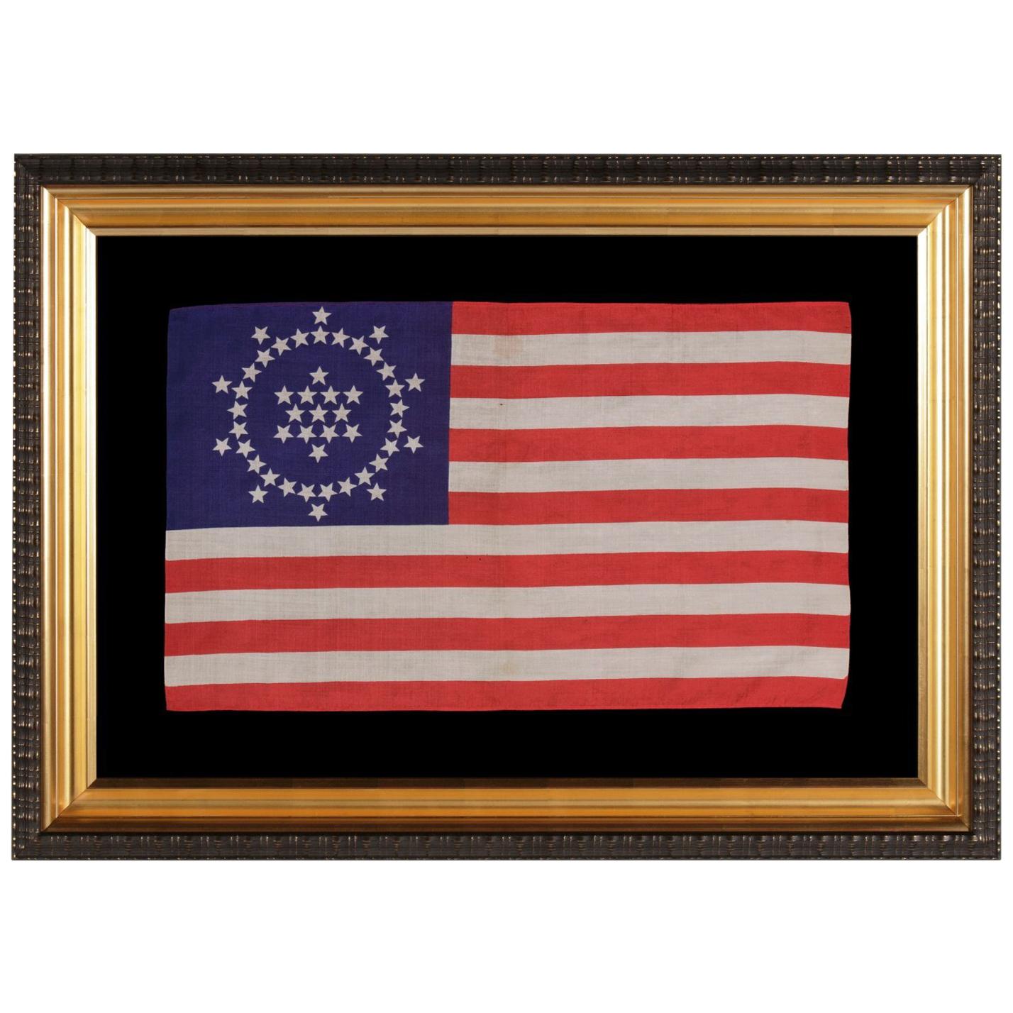 48 Stars on an Antique American Flag Designed and Commissioned by Wayne Whipple