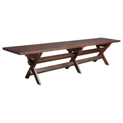 Antique Mennonite Refectory Table, America, 19th Century