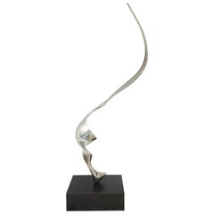 Vintage Polished Stainless Steel Sculpture