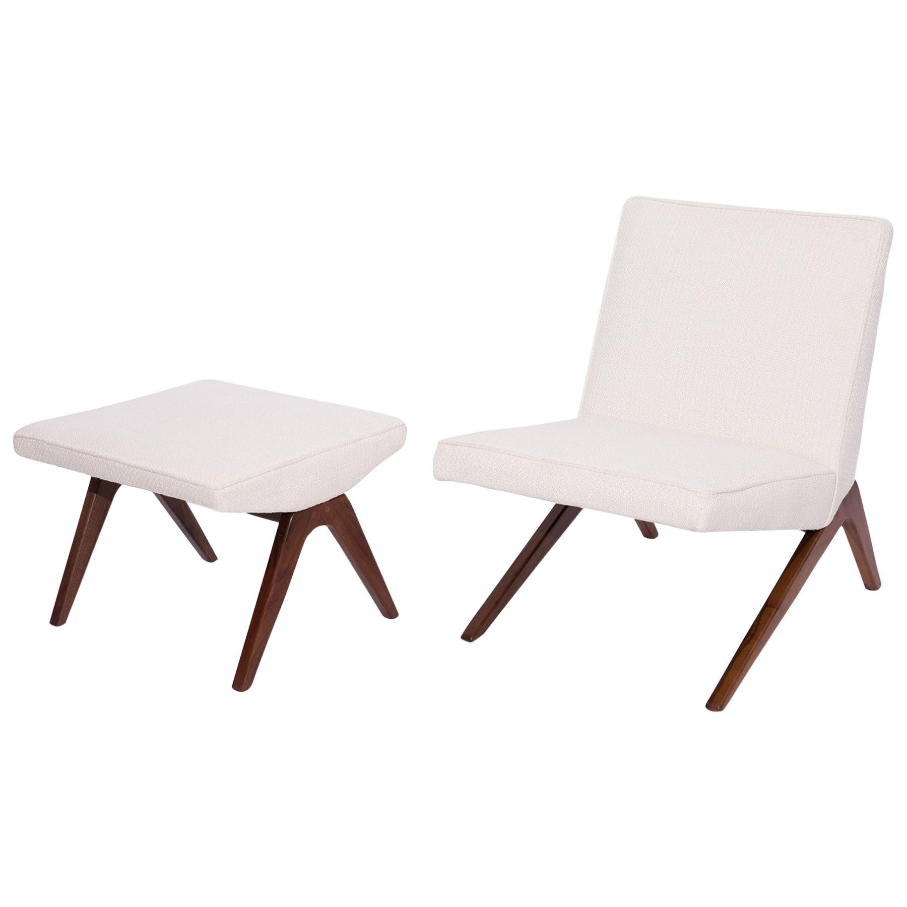 Studio Crafted Lounge Chair and Ottoman