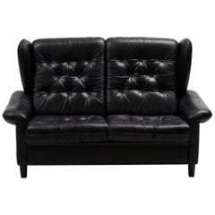 Danish Black Sofa