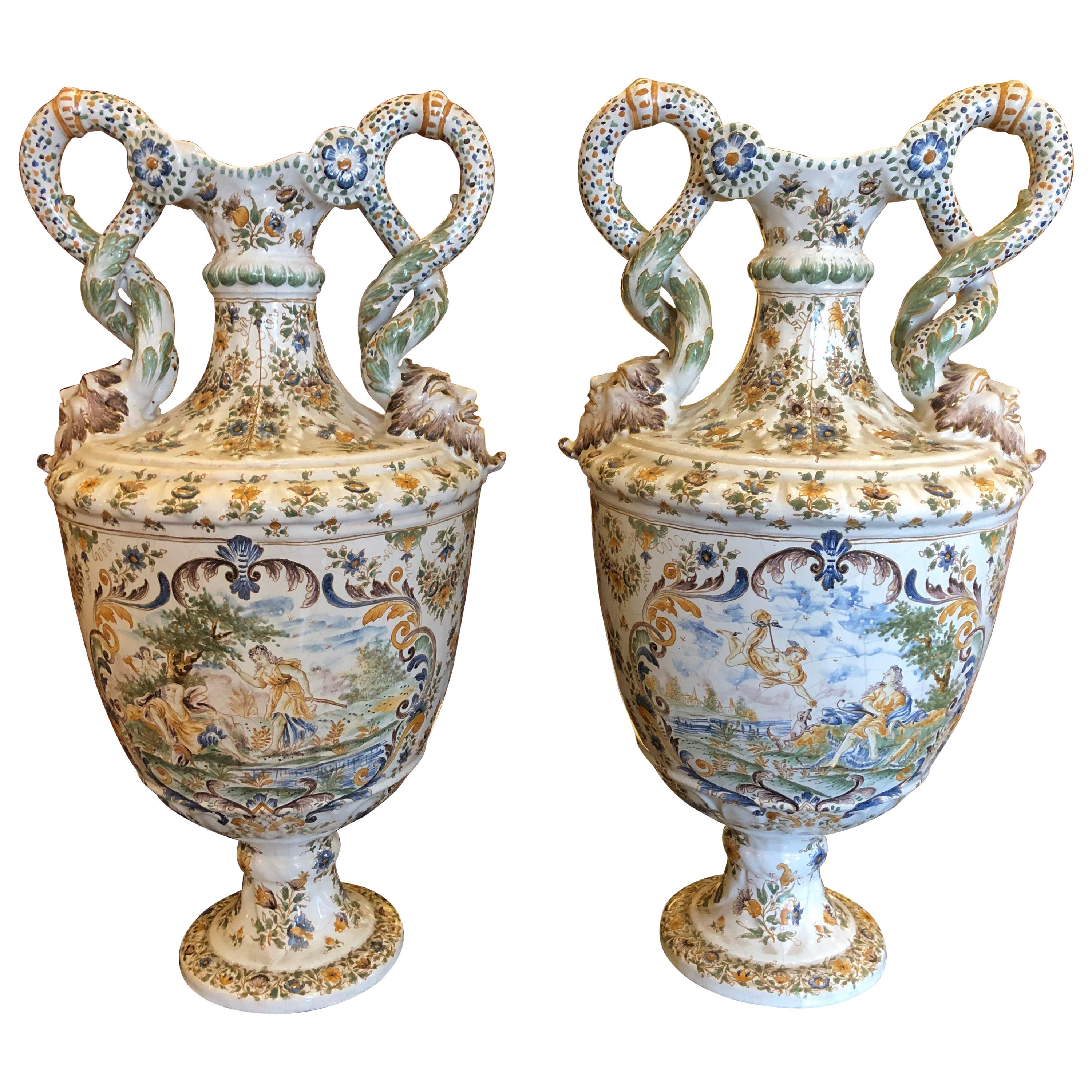 Pair of Veuve Perrin Vases