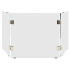Danny Alessandro Fire Screen with Chrome Hinges 1980s