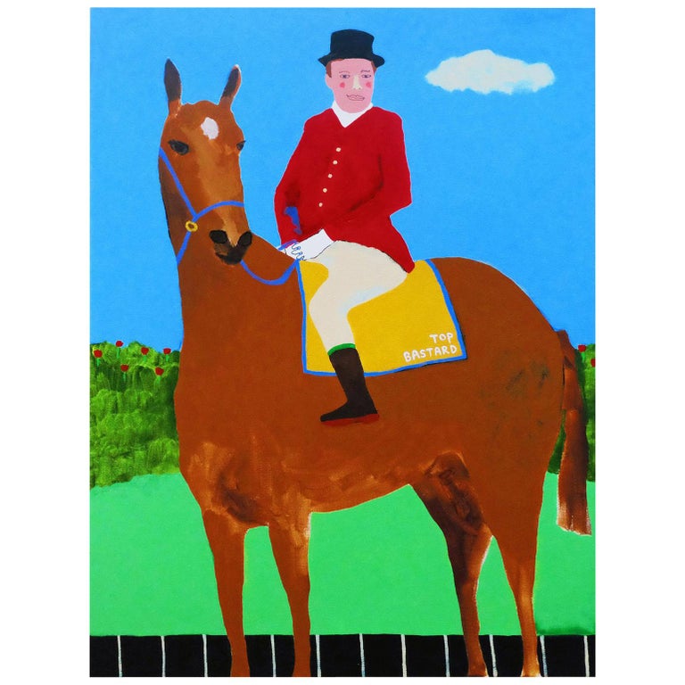 'Leader of the Pack' Portrait Painting by Alan Fears Pop Art Horse 1