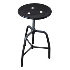 Vintage Industrial Metal Stool, 1960s