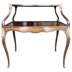 Antique French Mounted Two-Tier Table à Dessert, Late 19th Century