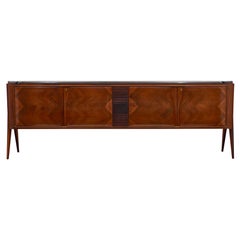 Italian Rosewood Credenza in the Manner of Paolo Buffa