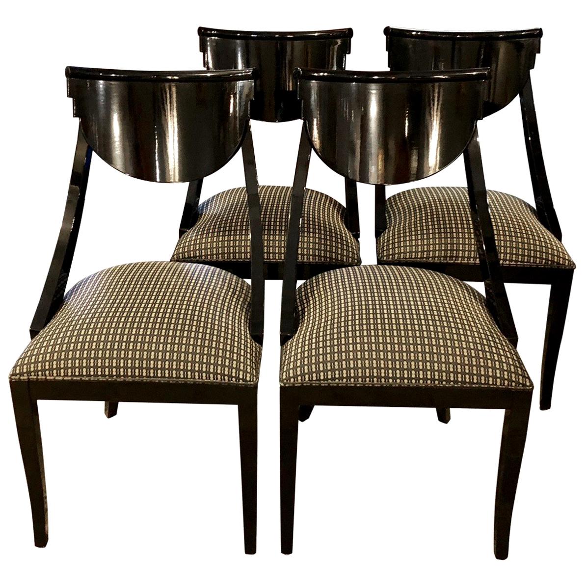 Pietro Costantini Gondola Lacquered Dining Chairs, 21st Century