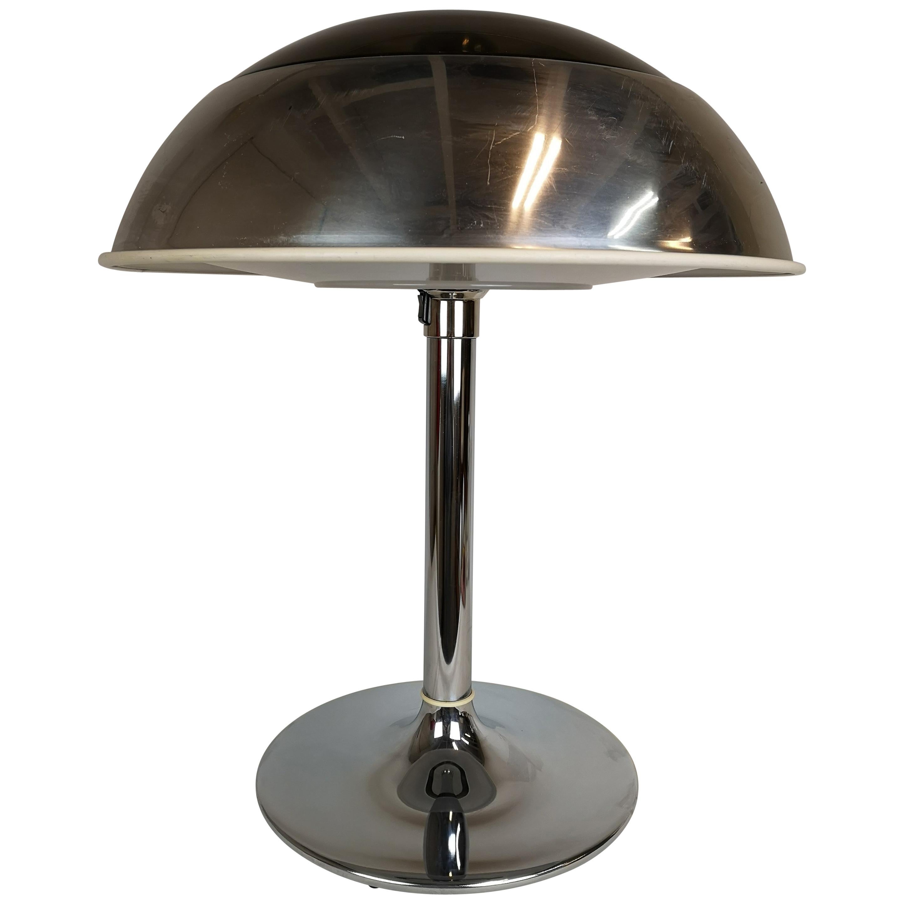 Large Table Lamp Chrome Fagerhults, Sweden, 1970s