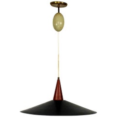 Mid-Century Modern Scandinavian Pendant Hanging Light Fixture Chandelier, 1960s