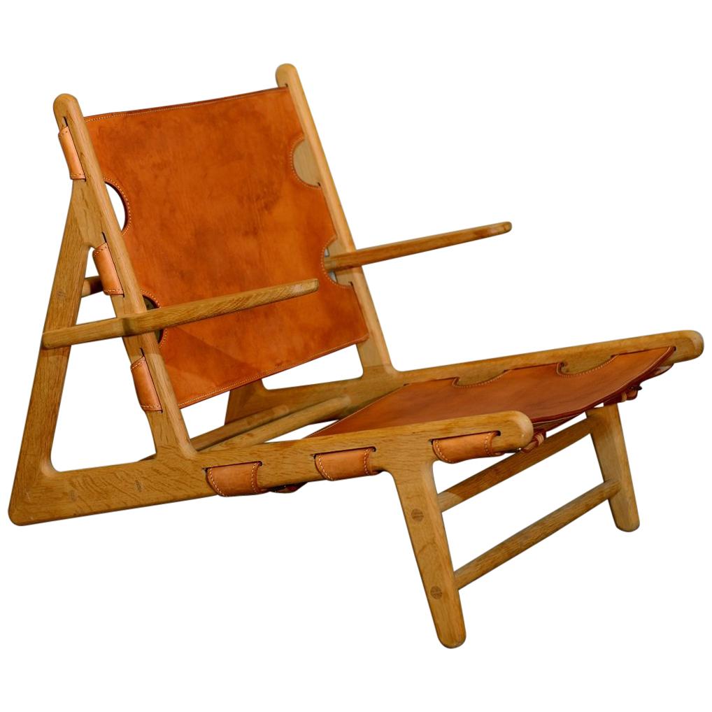 Hunting Chair, Model 2229, Børge Mogensen, Fredericia Furniture Denmark For Sale