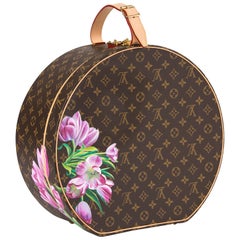 Louis Vuitton Monogrammierte Hutschachtel 40 mit Blumenmotiv