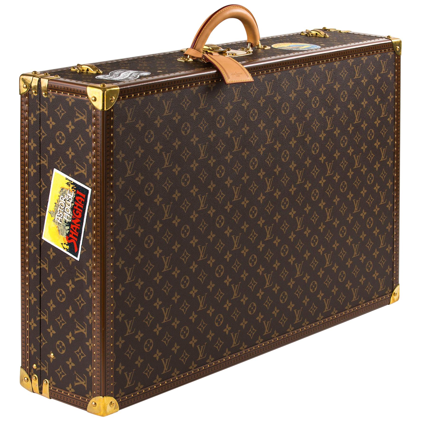 RDC13485 Authentic LOUIS VUITTON Vintage Monogram Bisten 65 Trunk Suitcase  CAT