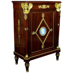 19th Century Wood and Gilded Bronzes France Empire Style Sideboard