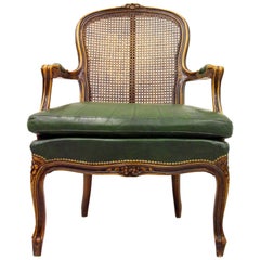 Chippendale Armchair Club Chair Baroque Antique Leather Rattan