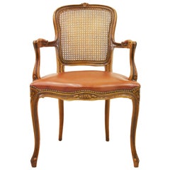 Chippendale Armchair Club Chair Baroque Antique Leather