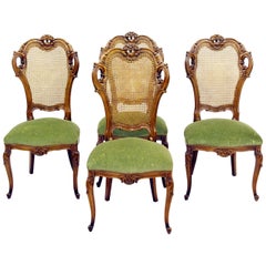 4 Chippendale Chairs Armchair Club Chair Baroque Antique