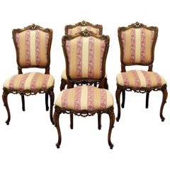 4 Chippendale Chairs Armchair Club Chair Baroque Antique