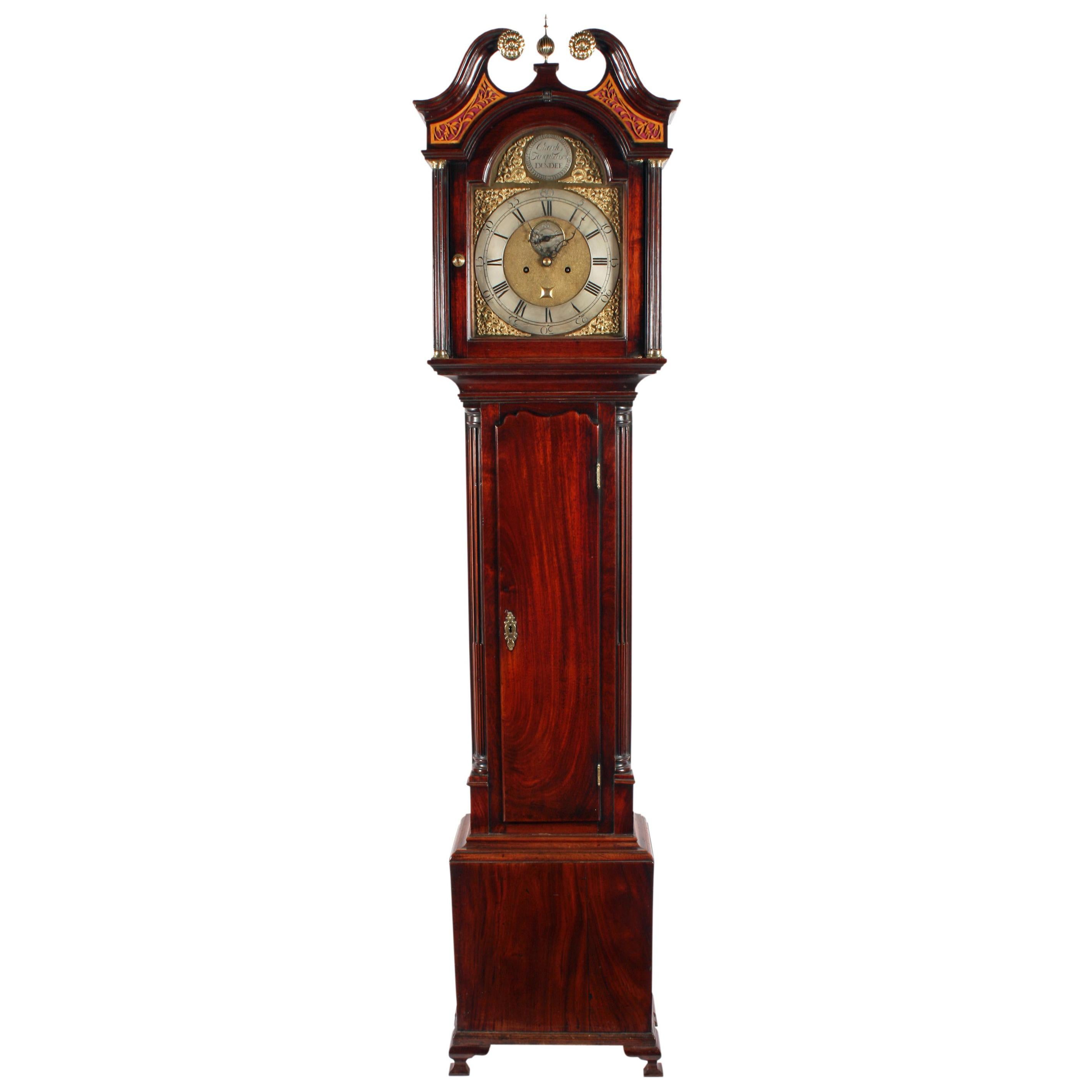 Georgian Scottish Grandfather Clock For Sale