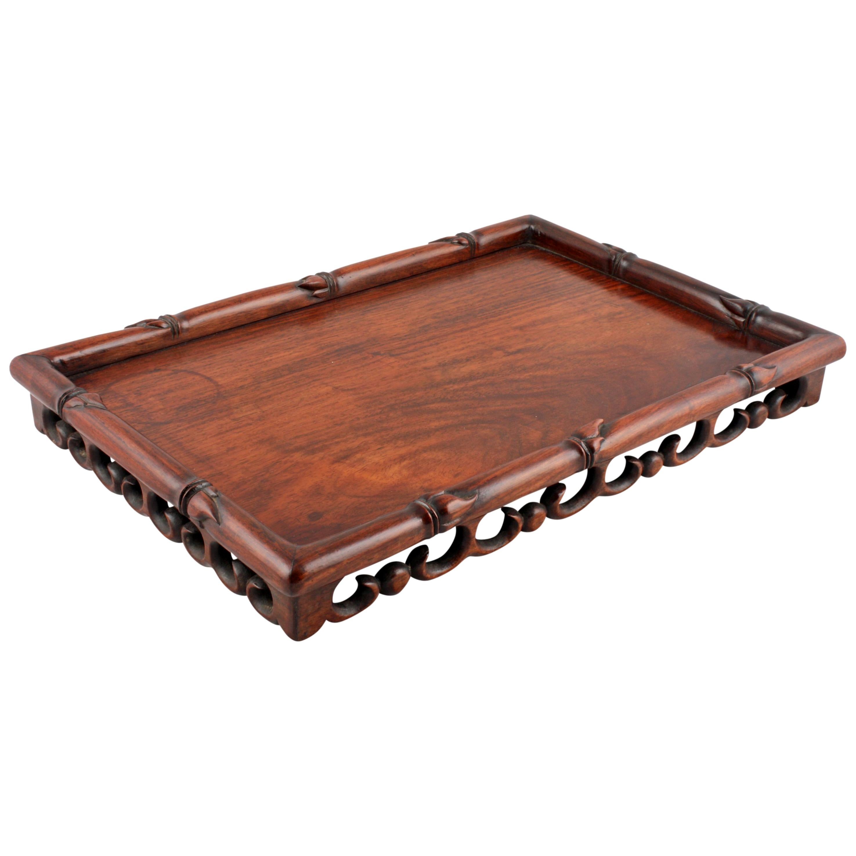 Chinese Rosewood Scribe's Tray