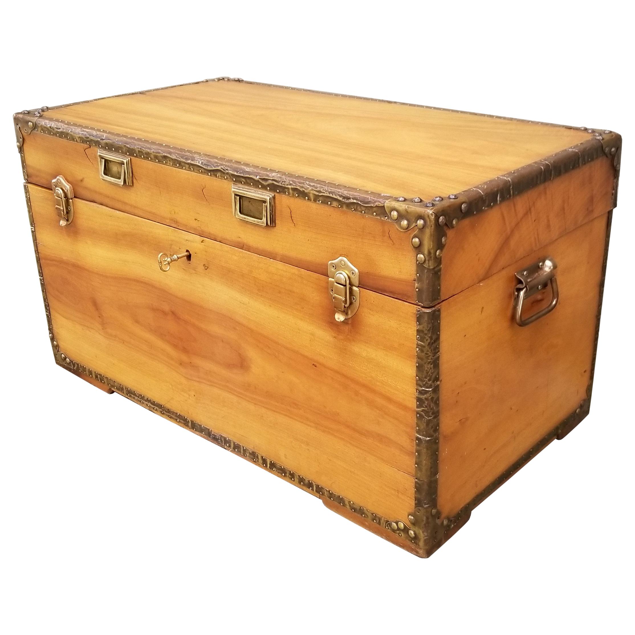 Early 20th Century Camphor Wood Cabin Trunk