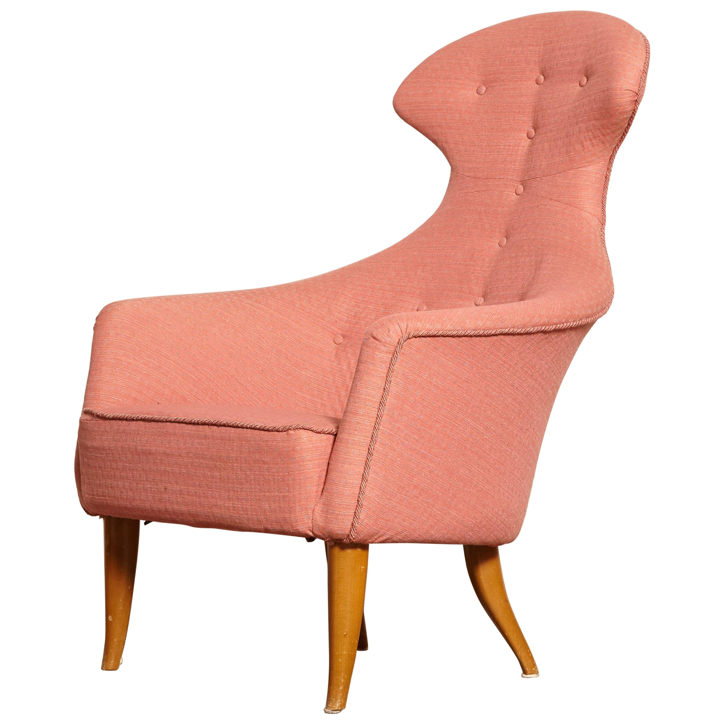 Kerstin Horlin Holmquist "Stora Eva" Chair, 1950s, Sweden - for reupholstery