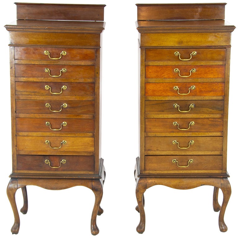 Sheet Music File Walnut, Scotland 1910, Antiques