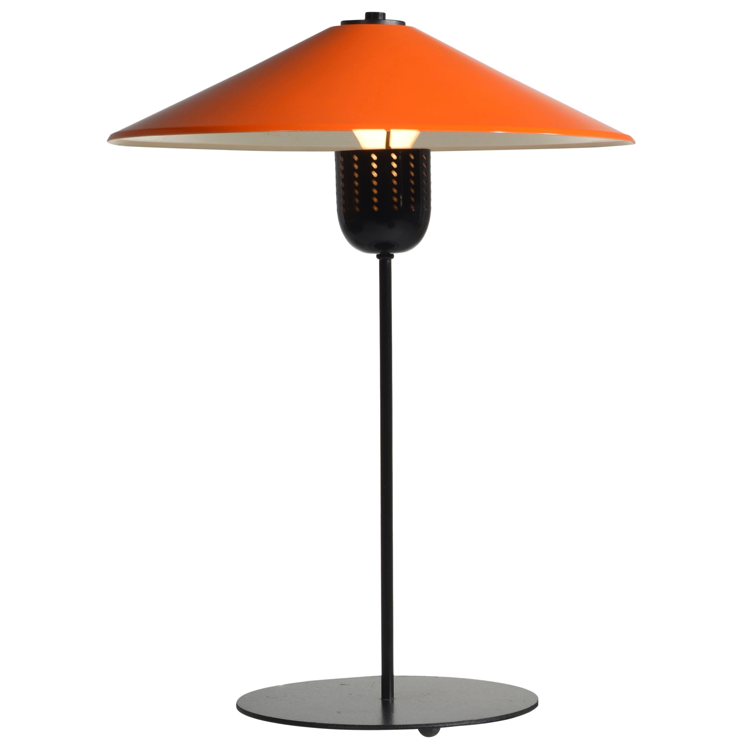 Danish Modern Adjustable Orange Table Lamp