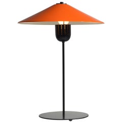 Danish Modern Adjustable Orange Table Lamp