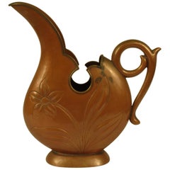 1920s Art Nouveau Copper Pitcher