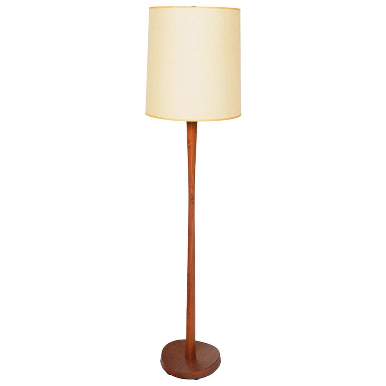 Danish Mid Century Modern Teak Floor Lamp