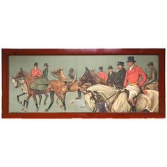 "A Move towards Covert" Victorian Hunting Print by M. Dorothy Hardy, 1908
