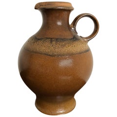 Vase 1814 Hutschenreuther Pottery Ceramic Brown Vase 1960s-1970s, Bavaria